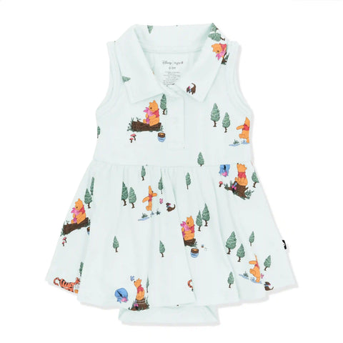 Polo Bodysuit Dress in Winnie the Pooh Hundred Acre Wood