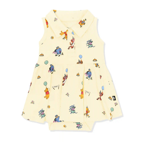 Polo Bodysuit Dress in Winnie the Pooh Celebration