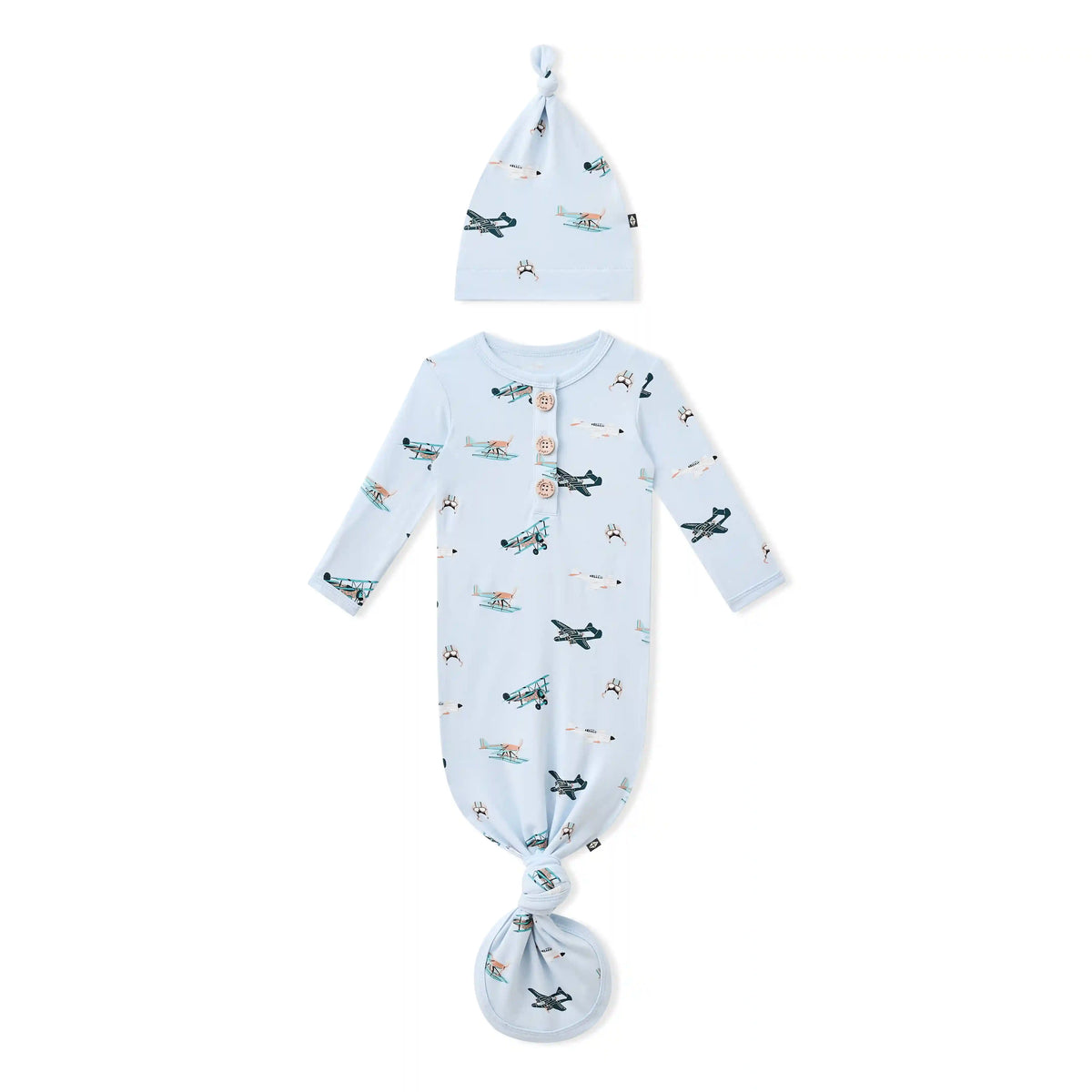 Knotted Gown with Hat Set in Take Off