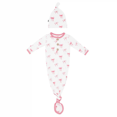 Knotted Gown with Hat Set in Bow