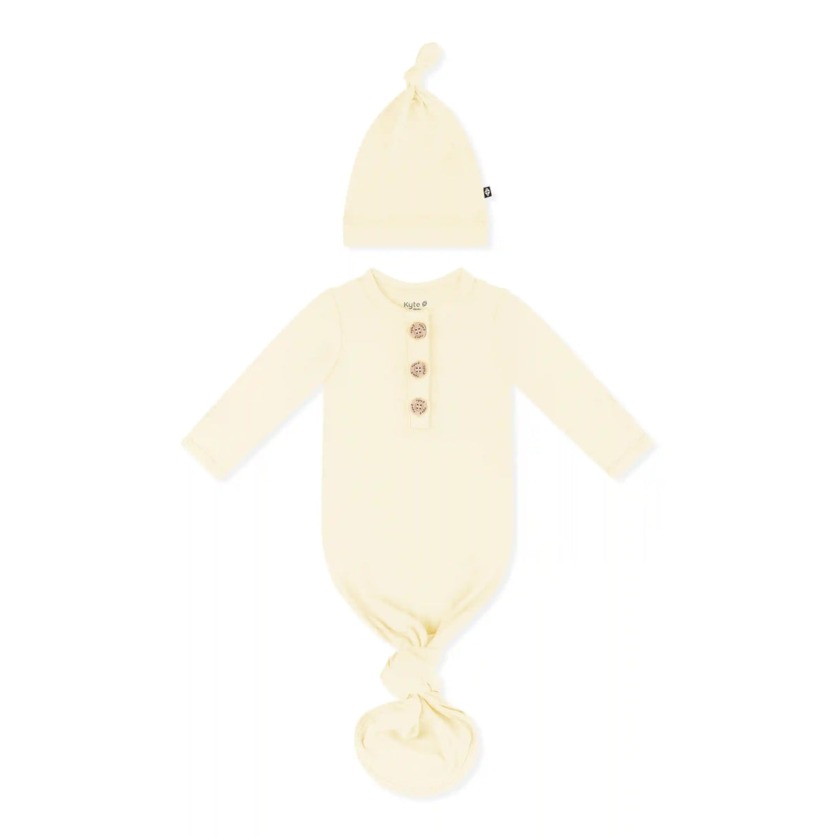 Knotted Gown with Hat Set in Chamomile