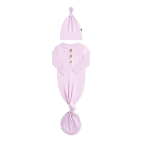 Knotted Gown with Hat Set in Thistle