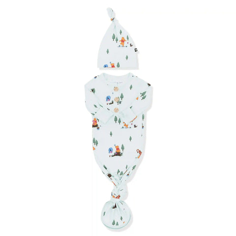 Knotted Gown with Hat Set in Winnie the Pooh Hundred Acre Wood