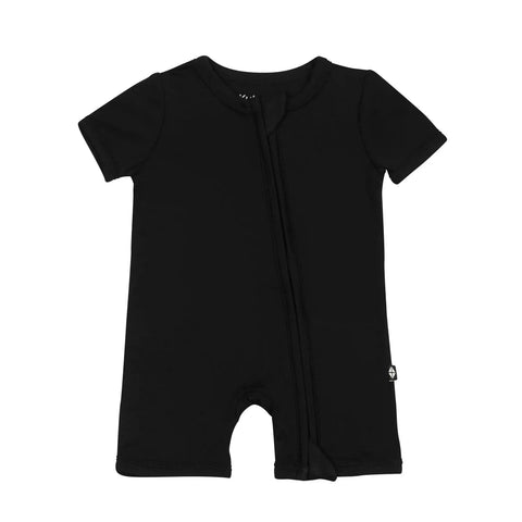 Zippered Shortall Romper in Midnight