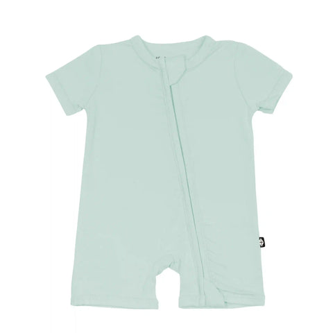 Zippered Shortall Romper in Sage