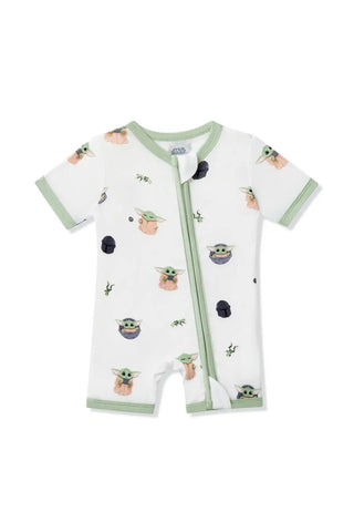 Zipper Shortall Romper in Grogu™