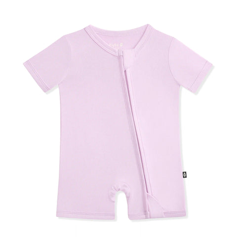 Zipper Shortall Romper in Thistle