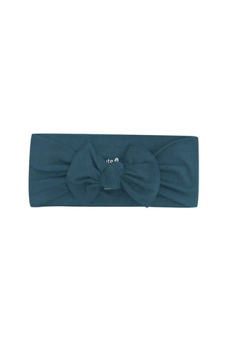 Knotted Bow Headband in Atlantic