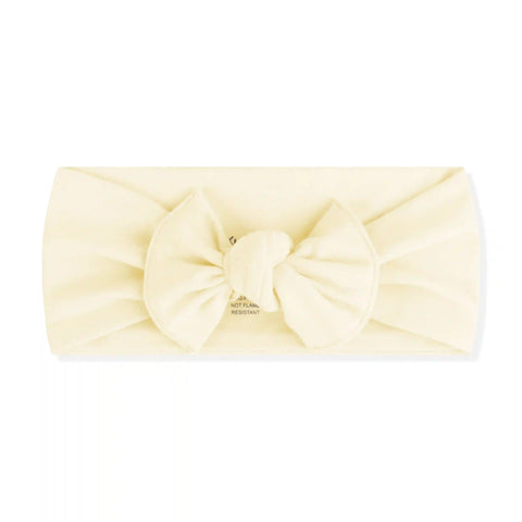 Knotted Bow Headband in Chamomile
