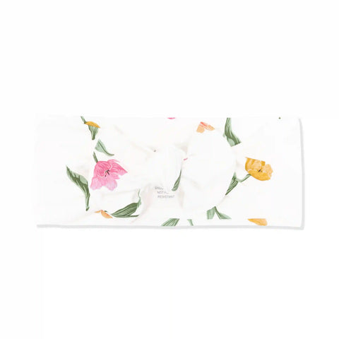 Knotted Bow Headband in Tulip