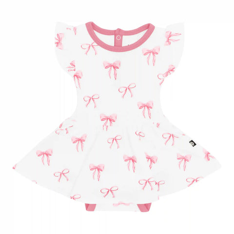 Twirl Bodysuit Dress in Bow