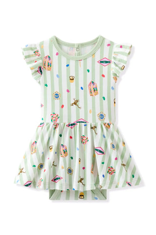 Twirl Bodysuit Dress in Honeydukes