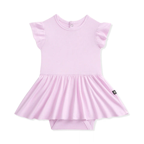 Twirl Bodysuit Dress in Thistle