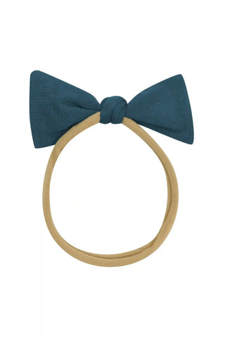 Tiny Nylon Bow in Atlantic