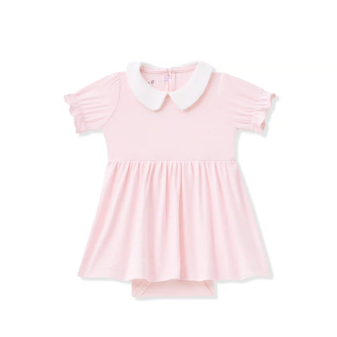 Peter Pan Collar Bodysuit Dress in Sakura