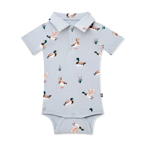 Polo Bodysuit in Mallard Duck