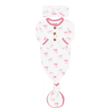 Knotted Gown with Bow Set in Bow