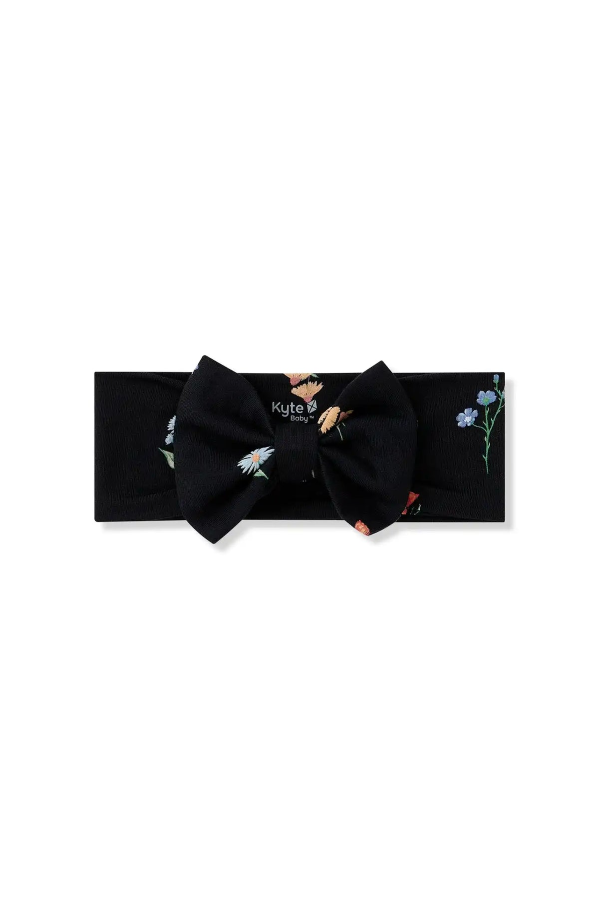 Bow Headband in Midnight Wildflower