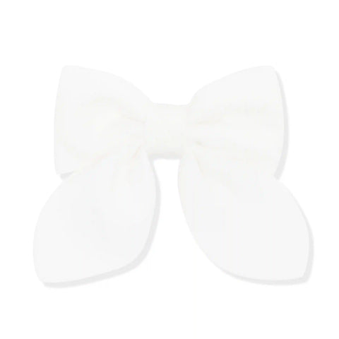 Medium Alligator Clip Bow in Cloud