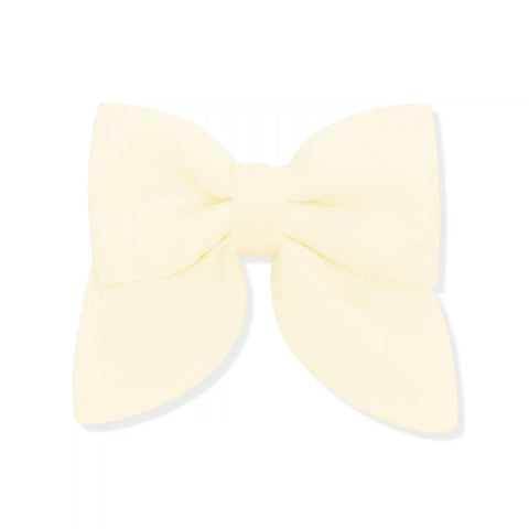 Medium Alligator Clip Bow in Chamomile