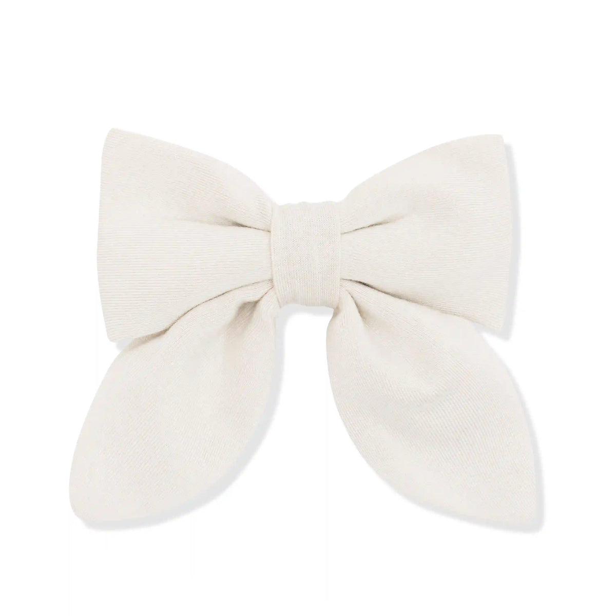 Medium Alligator Clip Bow in Oat