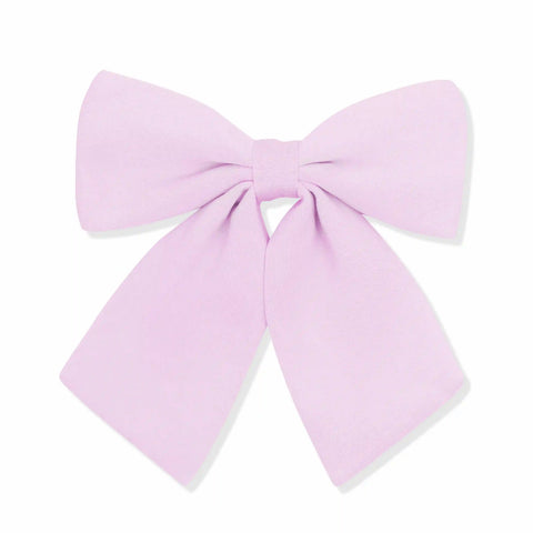 Large Alligator Clip Bow in Thistle