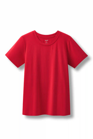 Women's Crew Neck Tee in Cardinal