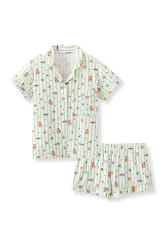Women's Short Sleeve Pajama Set in Honeydukes