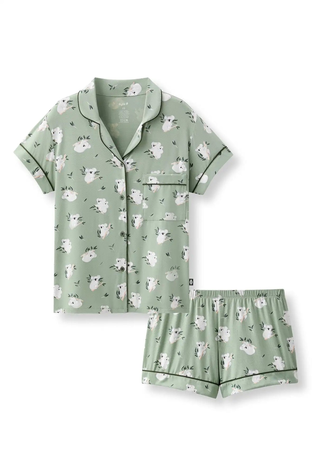 Women's Short Sleeve Pajama Set in Koala