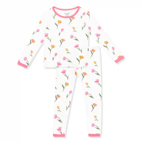 Long Sleeve Pajamas in Tulip