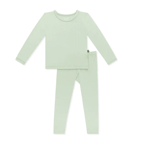 Long Sleeve Pajamas in Basil