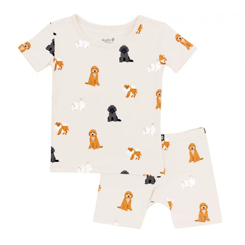 Short Sleeve Pajamas in Fluffy Dog
