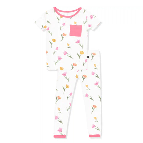 Short Sleeve with Pants Pajamas in Tulip