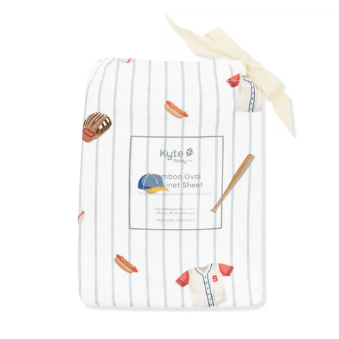 Oval Bassinet Sheet in Home Run