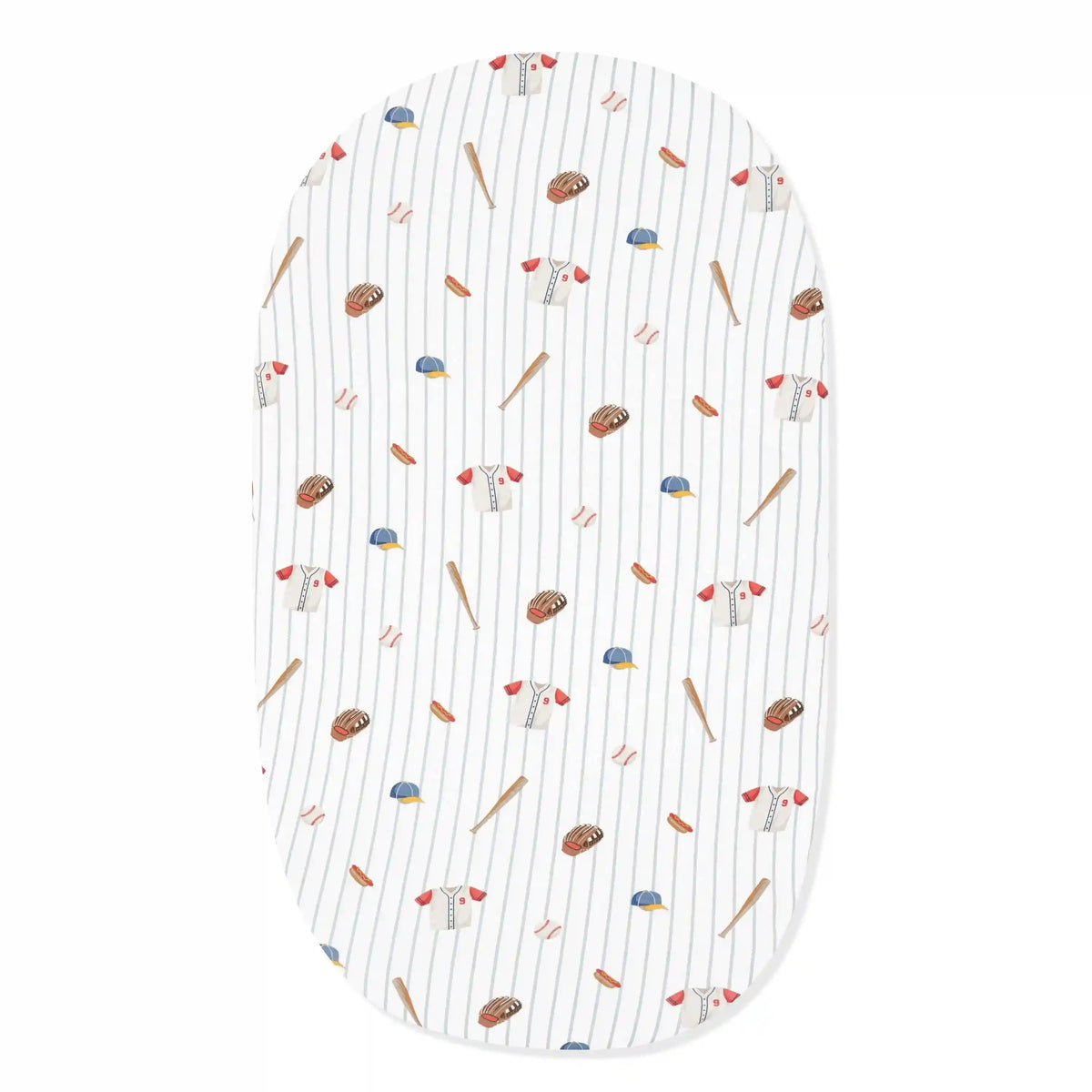 Oval Bassinet Sheet in Home Run