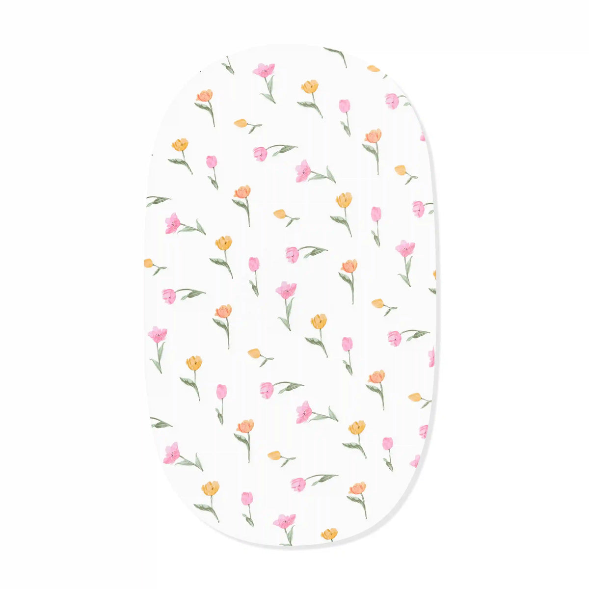 Oval Bassinet Sheet in Tulip