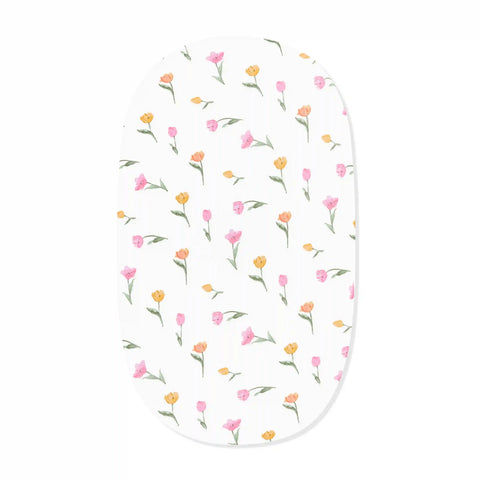 Oval Bassinet Sheet in Tulip