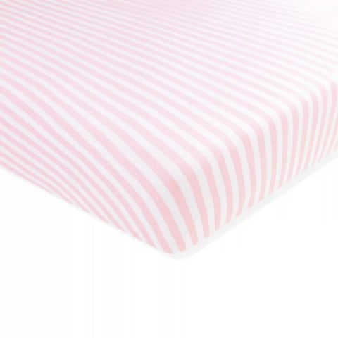 Mini Crib Sheet in Small Sakura Stripe