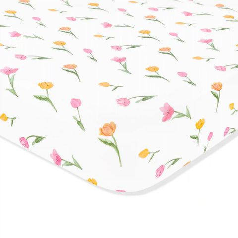 Mini Crib Sheet in Tulip