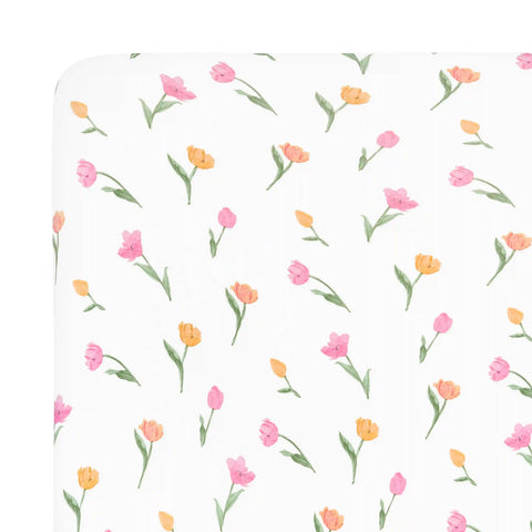 Mini Crib Sheet in Tulip