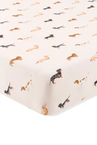 Crib Sheet in Dachshund