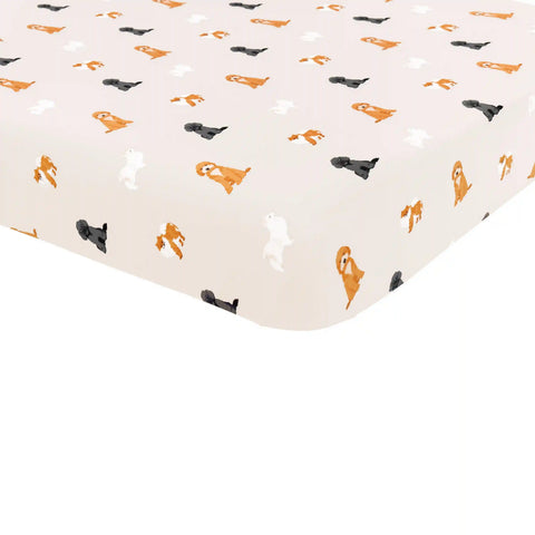 Crib Sheet in Fluffy Dog