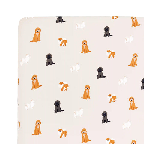 Crib Sheet in Fluffy Dog