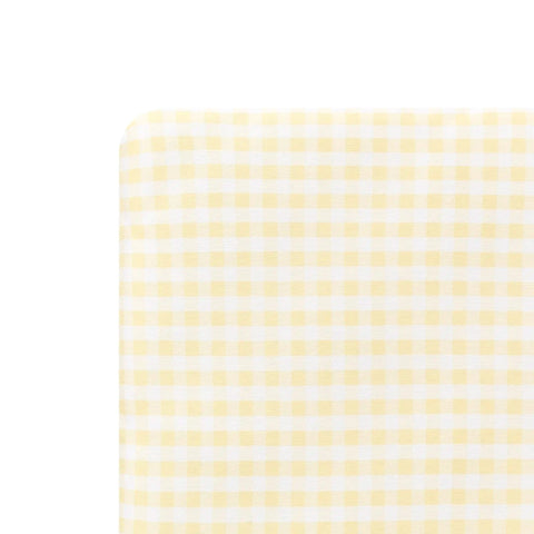 Crib Sheet in Gingham Chamomile