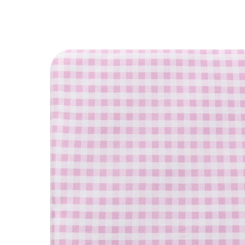 Crib Sheet in Gingham Thistle