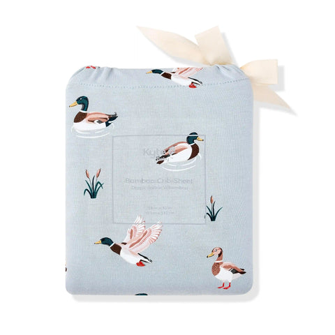 Crib Sheet in Mallard Duck
