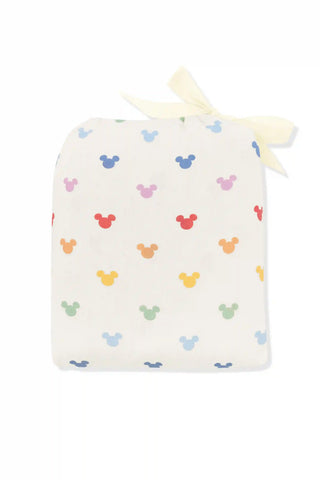 Crib Sheet in Pastel Mickey Mouse