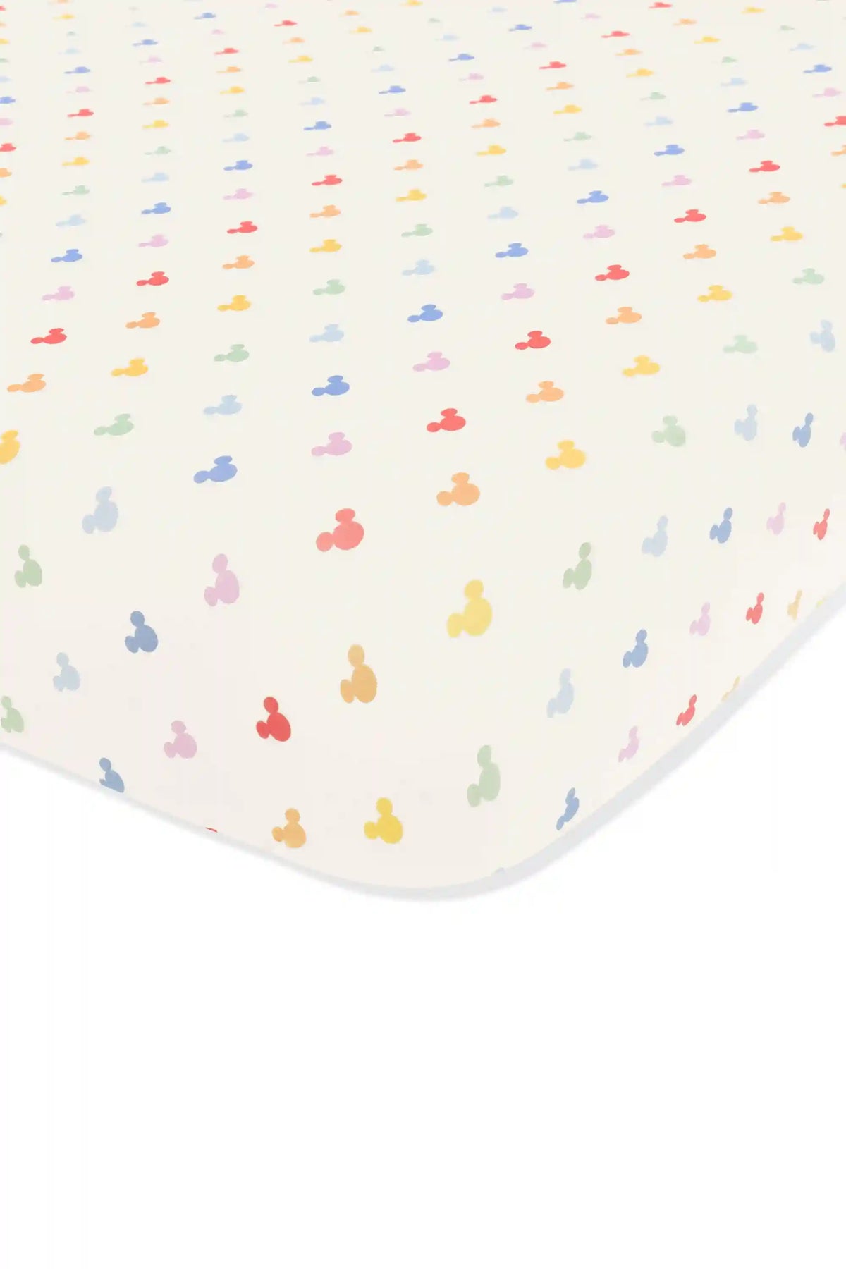 Crib Sheet in Pastel Mickey Mouse