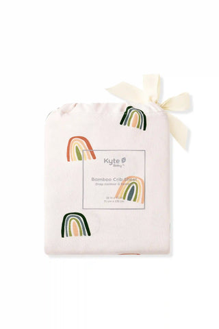 Crib Sheet in Retro Rainbow