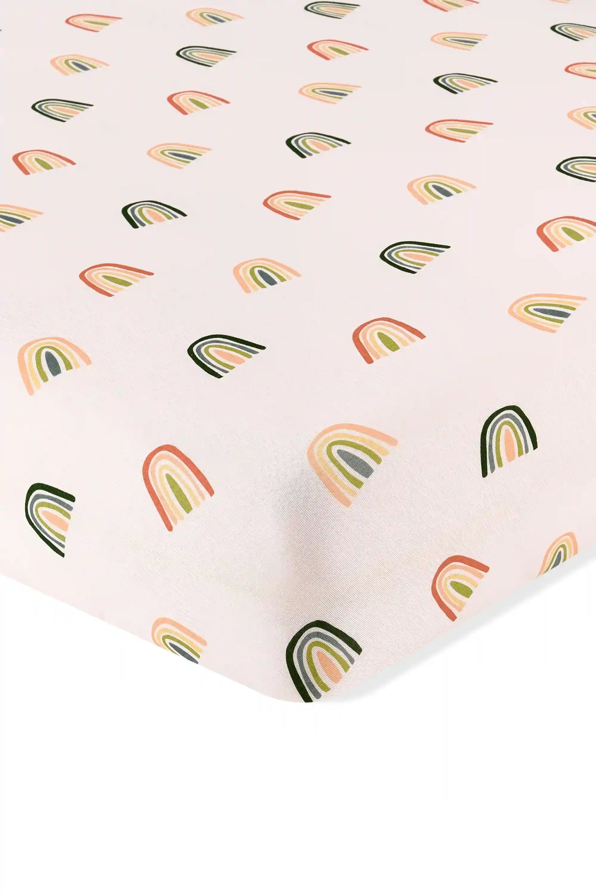 Crib Sheet in Retro Rainbow